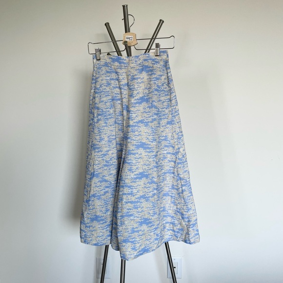 COS Palazzo Ankle Cropped High-Waisted Periwinkle Blue Pant w/ Pockets, Size 2 - Picture 2 of 8